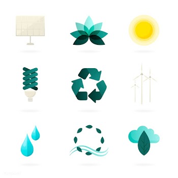 Alternative energy symbols set vector | Free stock vector - 524526
