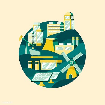 Alternative energy vector in green | Free stock vector - 486890