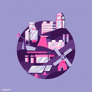 Alternative energy vector in purple | Free stock vector - 486879