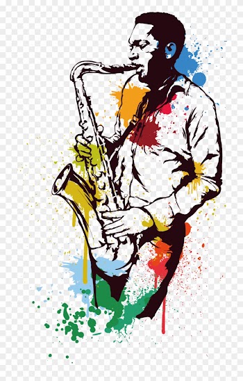 Alto Saxophone Jazz Art - Performer Vector