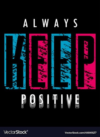 always keep positive typography for t shirt