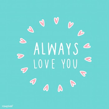 Always love you framed with hearts vector | Free stock vector - 519692