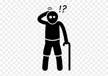 Alzheimer's Disease Is Commonly Found In Ageing People - Icon Man Asking Question