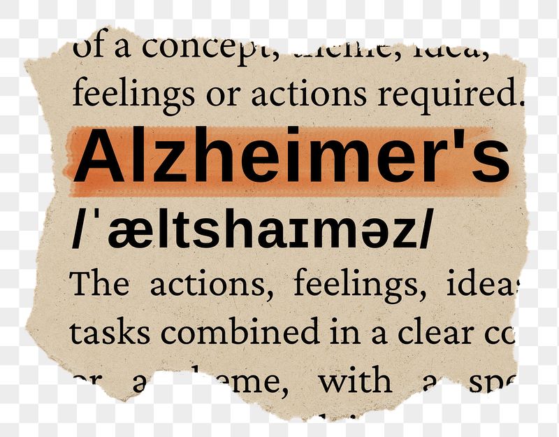 Alzheimer's png word sticker, torn | Free PNG - rawpixel