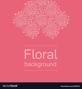 Amaranth floral background - Broken peonies vector image