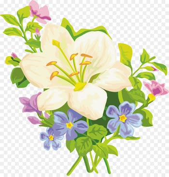 Amaryllis belladonna Flower Tiger lily Easter lily Clip art - Hand-painted lily 