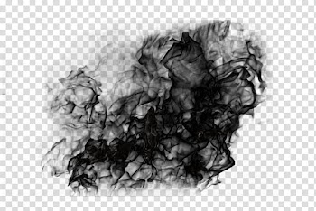 Amaterasu brush effect, black smoke artwokr transparent background PNG clipart