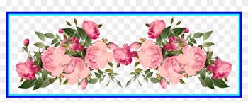 Amazing Pink Rose Border Vintage Style Frames For Flower - Page Border Flower Design Hd