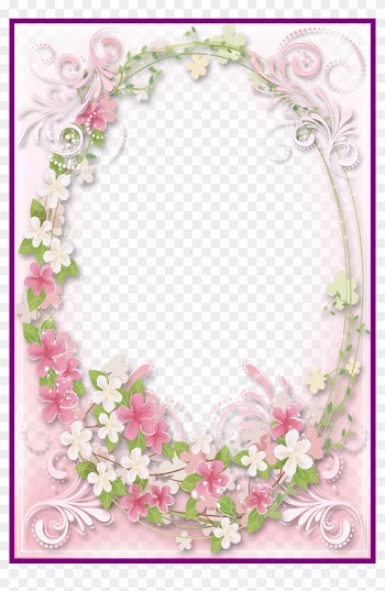 Amazing Transparent Soft Pink Frame For Designing And - Frame The Flower Png
