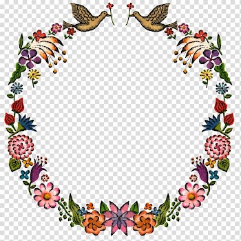Amazon.com Book, Hand-painted birds and flowers texture border element transparent background PNG clipart