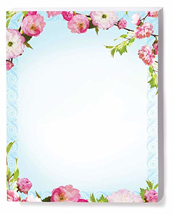 Amazon.com: Cherry Blossoms Border Papers, 8.5 x 11 Inch, 28lb ...