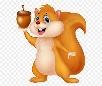Amazon.com Coloring book Icy the Iceberg Child - Cute Squirrel with Acorn PNG Cartoon Clipart 