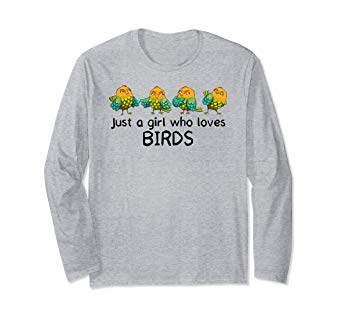 Amazon.com: Just a Girl who Loves Birds - Cute Bird Watcher Gift ...