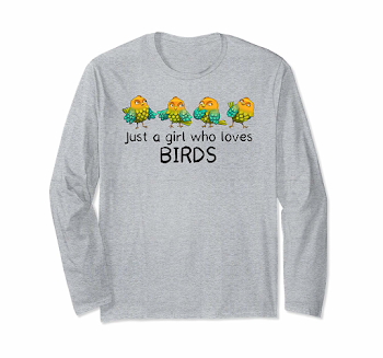 Amazon.com: Just a Girl who Loves Birds - Cute Bird Watcher Gift ...