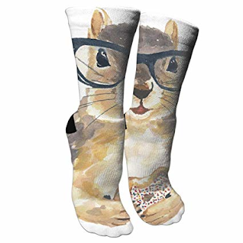 Amazon.com: Nerdy Squirrel with Glass and Dessert.png Athletic ...