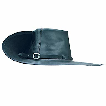 Amazon.com: Period Clothing - Leather Cavalier Hat - Large (Right ...