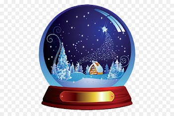 Amazon.com Santa Claus Snow globe Christmas Holiday - Dark Blue Christmas Snowglobe PNG Clipart 