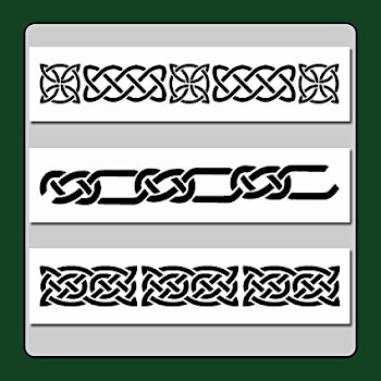Amazon.com: Set of 3 Celtic Knot Border Stencils Templates 3 X 12 ...
