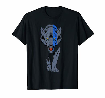 Amazon.com: Sheepdog Police Thin Blue Line Wolf Law Enforcement ...