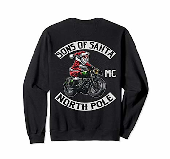 Amazon.com: Sons of Santa North Pole Motorcycle Club Shirt ...