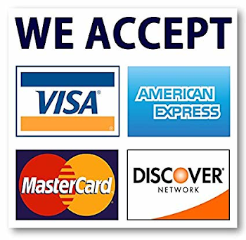 Amazon.com : We Accept Credit Cards AmEx Visa MasterCard Discover ...