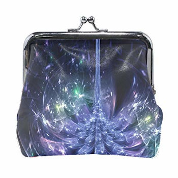 Amazon.com: Women Light Line Transparent Background Print Wallet ...