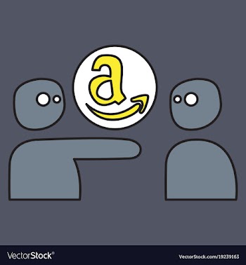 Amazon online shop smile store icon concept vector image