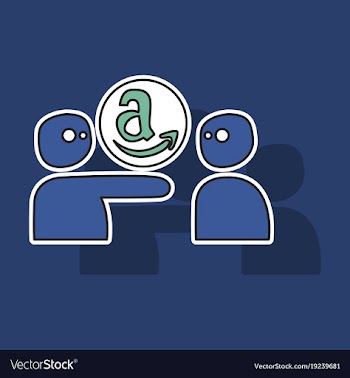 Amazon online shop smile store icon concept vector image