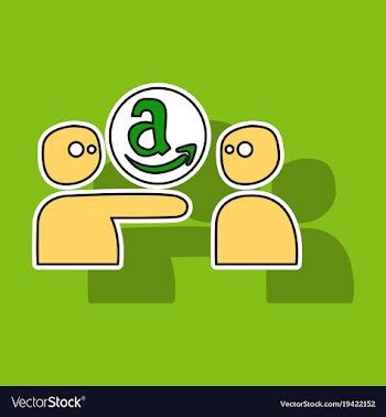 Amazon online shop smile store icon concept vector image