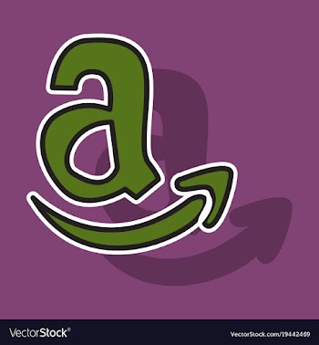 Amazon online shop smile store icon concept vector image