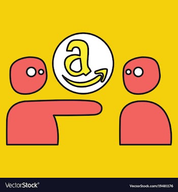 Amazon online shop smile store icon concept vector image