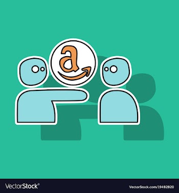 Amazon online shop smile store icon concept vector image