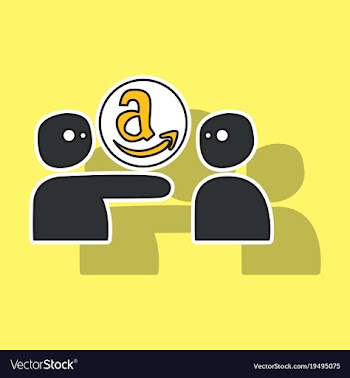 Amazon online shop smile store icon concept vector image