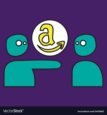 Amazon online shop smile store icon concept vector image
