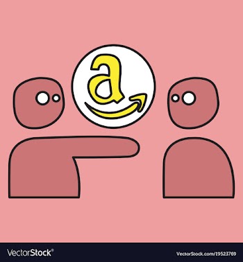 Amazon online shop smile store icon concept vector image
