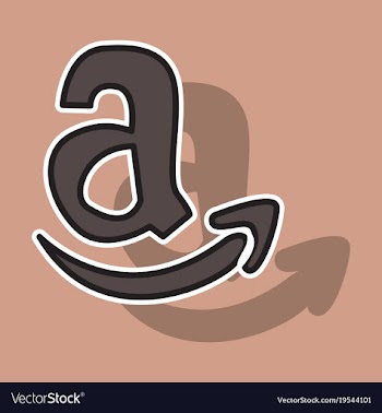 Amazon online shop smile store icon concept vector image