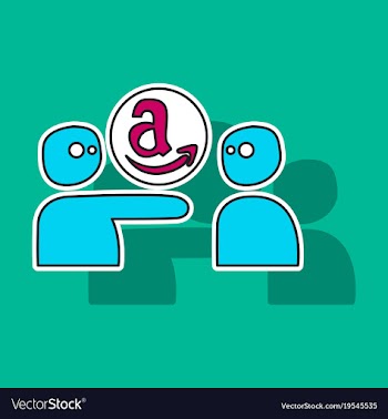 Amazon online shop smile store icon concept vector image