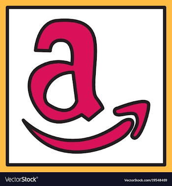 Amazon online shop smile store icon concept vector image