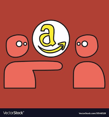 Amazon online shop smile store icon concept vector image
