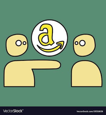 Amazon online shop smile store icon concept vector image