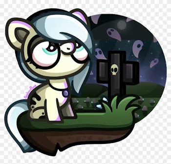 Amberpone, Art Trade, Big Eyes, Big Head, Black, Blue, - Cartoon