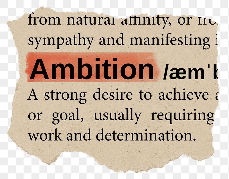 Ambition png dictionary word sticker, | Free PNG - rawpixel