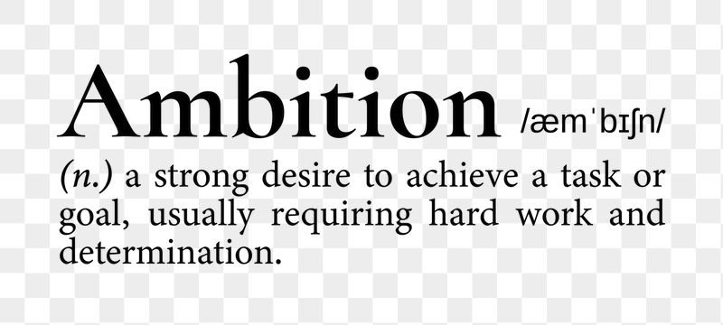 Ambition png dictionary word sticker, | Free PNG - rawpixel