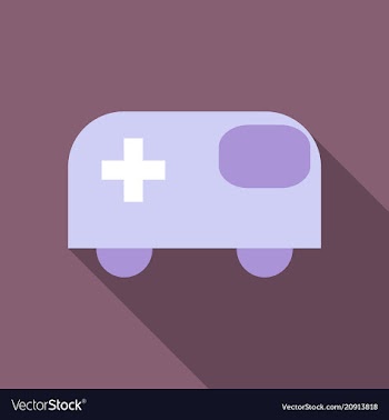 Ambulance emergency vehicle icon ambulance car vector image