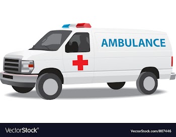 Ambulance van vector image