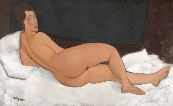Amedeo Modigliani's Nu couch&eacute; (sur | Free Photo - rawpixel
