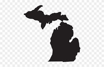 America Clip Art - Michigan State Outline