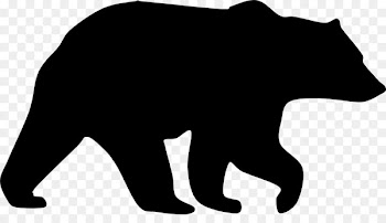 American black bear Grizzly bear Silhouette Clip art - beer logo design template download 