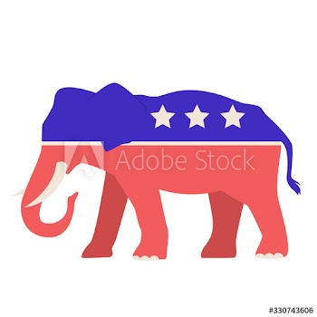 American democrat republican party emblem
