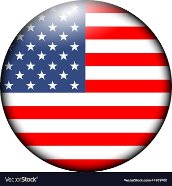 american flag icon badge